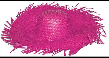 Strohoed Paradise Tuinman roze.