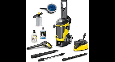 Kärcher Hogedrukreiniger | K 7 Premium Modular Car & Home - Haspel - Oppervlaktereiniger T 7 Plus - Roterende wasborstel WB 130 - Foam Jet - 2x Reinigingsmiddel 1 L - 180 bar - Wateropbrengst 600 l/u