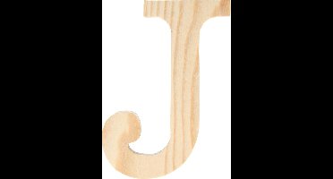 Artemio houten letter J 11.5 cm
