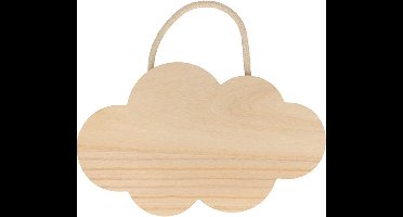 Artemio houten wolk silhouet 25x15x0.8 cm