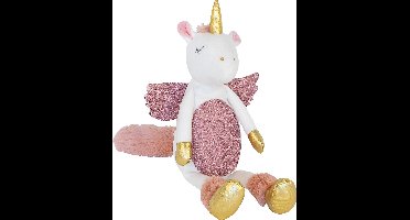 Happy Horse Magical Eenhoorn Knuffel 30cm - Wit/Roze - Baby knuffel