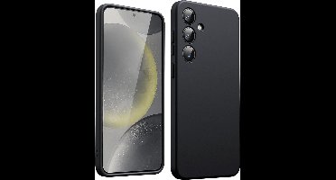 Hoesje geschikt voor Samsung Galaxy S24 5G hoesje Siliconen cover Zwart soft backcover