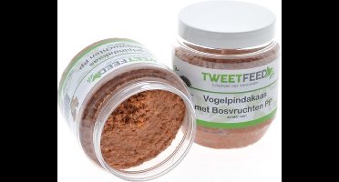 Tweetfeed Vogelpindakaas Bosvruchten 350 gram PP 6 stuks