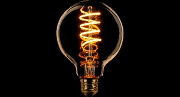 ETH Globe 80mm Filament spiraal LED 7.5w E27 240v 2200k dimbaar Goud