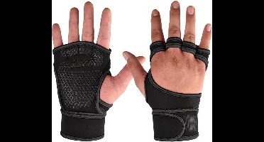 Trainingshandschoenen met polssteun - Zwart - L