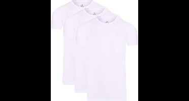 Mario Russo T-shirts - T-shirts Heren - Onder Shirts - Katoen - 3-pack - Ronde Hals - 3XL - Wit