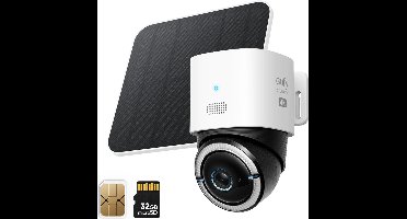 eufy Security Buitencamera S330 4G LTE – Outdoor Cam - 4K UHD – Pan & Tilt – Zonnepaneel – AI Tracking – Inclusief SIM-kaart