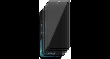 Privacy Screenprotector geschikt voor Motorola Moto G14 - 4x Volledig Dekkend Glas Screen Protector