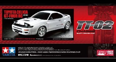 Tamiya Modelbouwpakket Auto - 58730 RC Toyota Celica GT-Four ST185 TT-02 RC Plastic - 1:10 - Modelbouw
