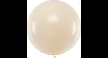 Partydeco - Ballonnen latex - ivoor 100 cm (per stuk)
