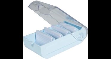 Exacompta systeemkaartenbak Bunnybox, ft A8, Pastel blauw