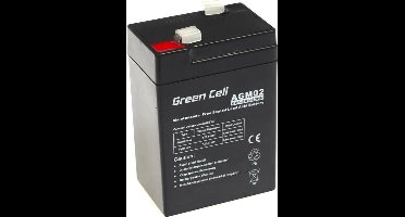 Green Cell 6V 4.5Ah (4.6mm) 4500mAh VRLA AGM accu