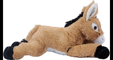 Pia soft Toys Knuffeldier Ezel - zachte pluche stof - premium kwaliteit knuffels - lichtbruin - 25 cm - Ezels