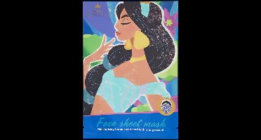 Disney princess sheet mask - Jasmine Alladin - vochtinbrengend - met sinaasappel - orange - gezichtsmasker