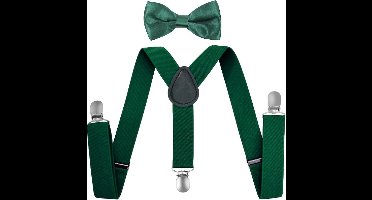 New Age Devi - Kinder Bretel met Vlinderstrik - Vlinderdas - Feestelijke Kinderoutfit - Stoere Bretel met Strik - Groen wordt: Kinder Bretel met Vlinderstrik - Vlinderdas - Feestelijke Kinderoutfit - Stoere Bretel met Strik - Groen