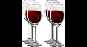 Royal Leerdam Wijnglazen Esprit - 6x stuks - witte/rode wijn - 250 ml - Wijn drinken - glas