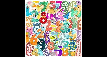 Pakje Stickers - Dieren met Cijfers