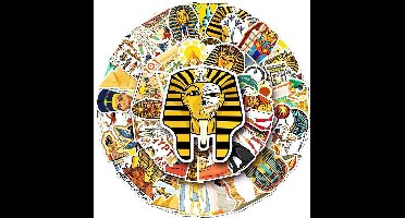 Northix Stickers Oudheid Egypte - 50 waterbestendige stickers voor laptop