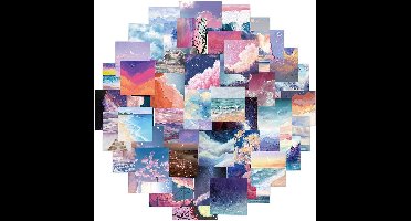 Stickers - prachtige landschappen - 50 st