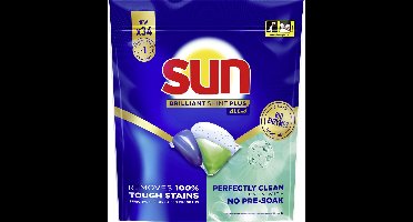 Sun - Vaatwastabletten- Brilliant Shine Plus - All-in 1 - 34 Capsules - Voordeelverpakking