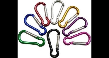 New Age Devi - Gekleurde karabijnhaken - mini - 8 stuks