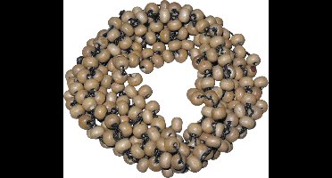 Armband bruin houten kraaltjes