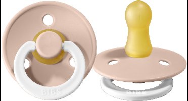 BiBs Glow In The Dark Fopspeen - Rond - 0-6 Mnd - Blush