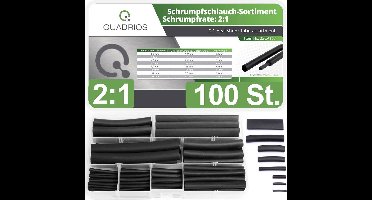 Quadrios 22CA167 Krimpkous assortiment Zwart Krimpverhouding:2:1 1 set(s)