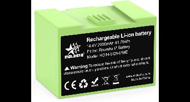 Melasta vervangingsaccu, batterij, Li-ion, 2900mAh 14,4V batterij voor iRobot Roomba e en i-serie i7/i7+ i4/i4+ i3/i3+ e5 e6 i7158 i7550 i755020 7150 7550