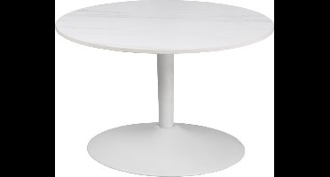 Salontafel Wit - Keramiek - 60x60x45cm - Salontafel Laurens - Giga Living