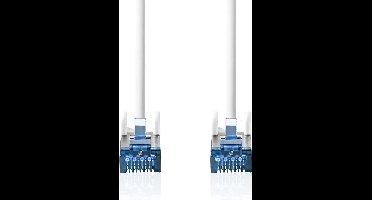 Nedis CAT6a netwerkkabel - S/FTP - RJ45 Male - RJ45 Male - 5.00 m - Snagless - Rond - LSZH - Wit - Doos