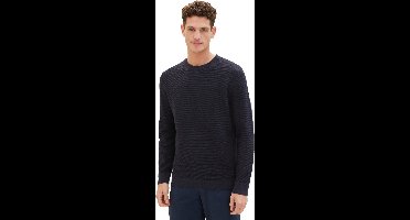 Tom Tailor - Pull - Maat S - Mannen - MARINE - katoen