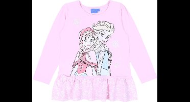 Roze shirt met franje - DISNEY Frozen