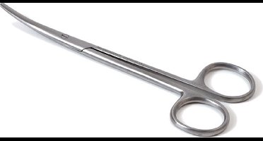 Metzenbaum prepareerschaar RVS gebogen 23 cm Medipharchem - RVS - Rechtshandig - Metzenbaum gebogen