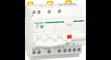 Resi9 - Aardlekautomaat - 3P+N - 16A - B-Karakteristiek - 6000A - 30mA - Type A