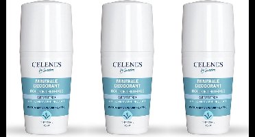 Celenes by Sweden Thermal Roll-On Deodorant - 75ml x 3 stuks - Voor Gevoelige Huid