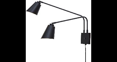 it's about RoMi Wandlamp Bremen - Zwart - 130x60x49cm - 2L - Binnen Modern