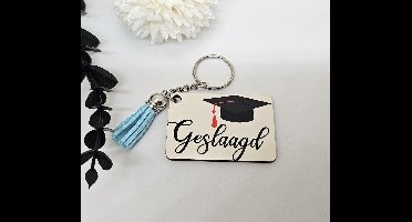 Sleutelhanger - geslaagd - diploma - gefeliciteerd