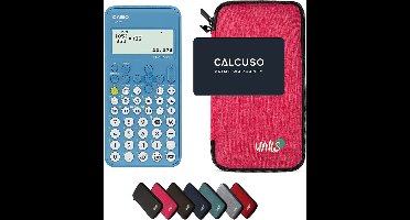 Casio fx-82NL incl. WYNGS Beschermhoes Roze - Wetenschappelijke Rekenmachine - Basis Pakket