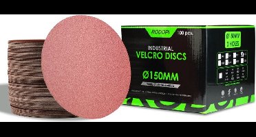Rodopi® 100x Korrel 180 Schuurpapier 150 mm -zonder perforatie Excentrisch Schuurmachine