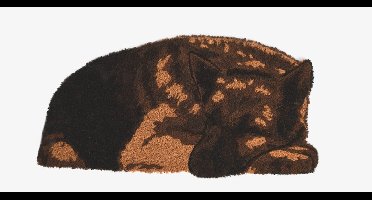 Esschert Design - Deurmat - Kokosmat - Slapende Herdershond Waakhond