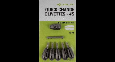 Korum Quick Change Olivettes - Maat : 5gr