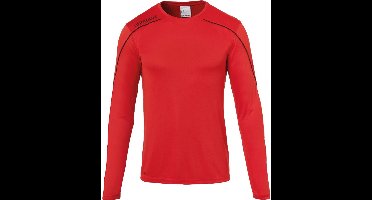 Uhlsport Stream 22 Voetbalshirt Lange Mouw Heren - Rood / Zwart | Maat: XL