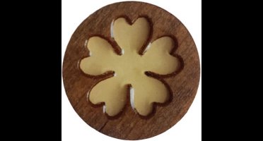 Houten Naaldenmagneet Bloem 30 mm