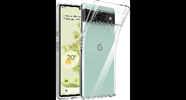 Hoesje voor Google Pixel 6 backcover Shockproof siliconen Transparant