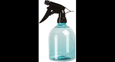 Plasticforte Plantenspuit - 500 ml - transparant blauw - verstuiver - 18 cm - kunststof