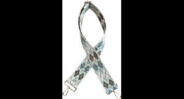 Tashengsel -Schouderband - Tassen riem - Bagstrap- Mint - Groen - Festival - Verstelbaar - Goud - 130 cm