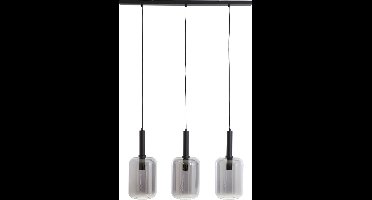 Light & Living Hanglamp Lekar - Smoke Glas - 100x22x32cm - 3L - Modern - Hanglampen Eetkamer, Slaapkamer, Woonkamer