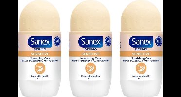 Sanex deo rol Dermo Sensitive PH balance - 50 Ml - Voordeelverpakking 3 stuks