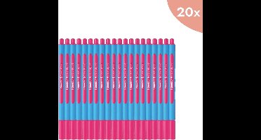 20x Balpen Schneider Slider Edge XB 1 - 4mm roze